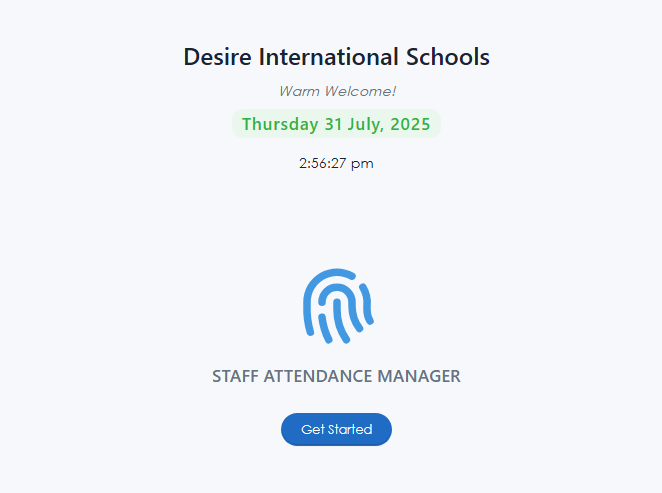 Staff Clock-In / Biometric System