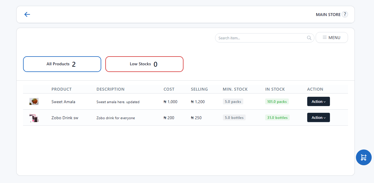 Inventory & Store Manager
